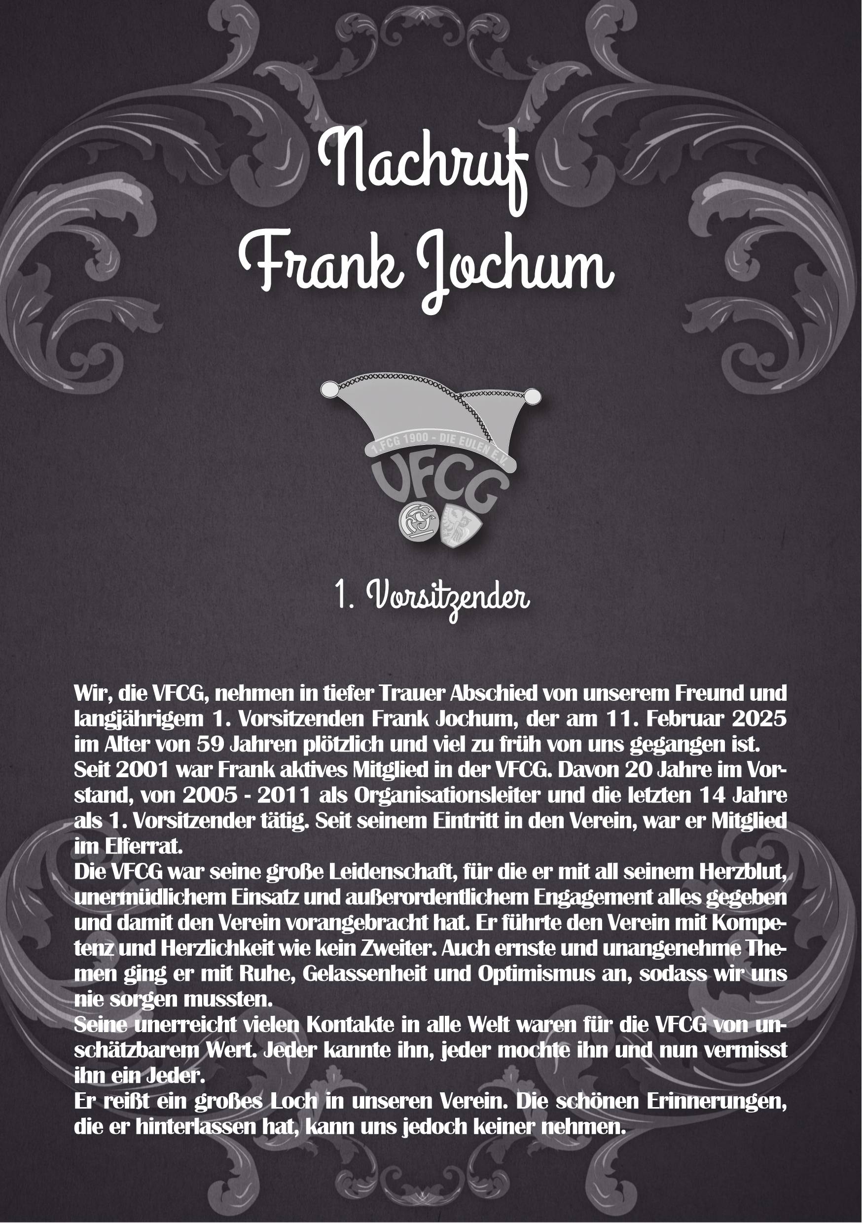 Nachruf Frank Jochum Seite 1